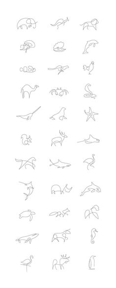 the different types of animals are shown in this drawing lesson, which shows how to draw them