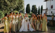 a group of women standing next to each other