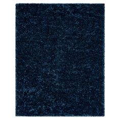 a dark blue rug on a white background