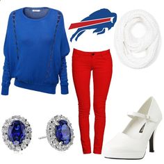 Buffalo Bills Themed Outfit What Team, Nfl Football Teams, Nfl Outfits, Themed Outfits, Tried And True, Break Out, Buffalo Bills, Football Season, Nfl Football