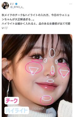 Asian Makeup Tips, Japan Makeup, Asian Makeup Tutorials, Makeup Face Charts, Makeup Artist Tips, Japanese Makeup, Makeup Tut, Cute Makeup Looks, Asian Eye Makeup