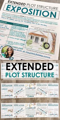 the extended plot structure for an expo project with pictures and text on top of it