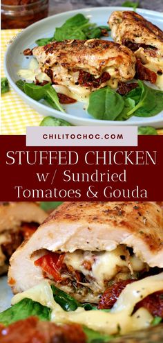 grilled chicken with sundried tomatoes and gourmet sauce on the side