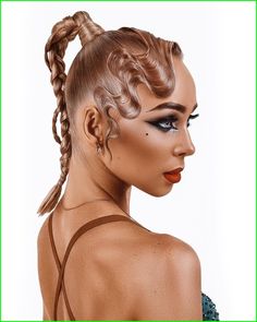 Circus Hairstyles, Dancing Hairstyles, Ballroom Dancing Hairstyles, Dancesport Hair, Dance Competition Hair, Steampunk Hairstyles, Finger Wave Hair, Drag Wigs