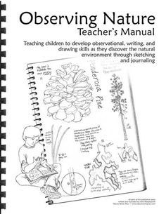 an instruction manual for children to learn how to draw flowers and plants with the help of their teacher's manual