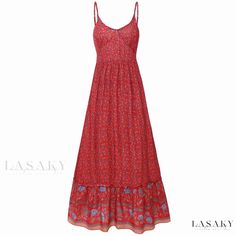 Lasaky - Luxurious Beachwear: Long-Sleeved Dress with Ruched Details Boho Sleeveless Dress, Bohemian Party, Bohemian Dresses, Casual Sundress, Estilo Hippie, Boho Dresses, Lounge Pajamas, Maxi Robes, Bohemian Floral