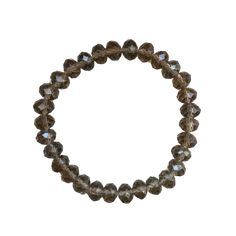 Indulge in the mystical beauty of our Smoky Quartz Crystal Faceted Rondelle 8mm. These expertly faceted rondelle beads showcase a mesmerizing green hue! Luxury Rondelle Beaded Bracelets With 8mm Beads, Elegant Round Faceted Stretch Bracelet, Elegant Round Stretch Bracelet, Spiritual Faceted Round Beads Stretch Bracelet, Spiritual Stretch Bracelet With Faceted Round Beads, Spiritual Faceted Rondelle Crystal Bracelet, Smoky Quartz Crystal, Smoky Quartz, Quartz Crystal