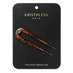 Kristin Ess The Resin French Hair Pin Purple Hair Streaks, French Pin, French Hair Pin, Kristin Ess, Split Dyed Hair, Pearl Party, Target Beauty, U Shaped Hair, Amber Resin