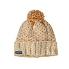 Patagonia Snowbelle Beanie (Past Season) Patagonia Beanie, Fleece Headbands, Winter Knit Hats, Women's Beanie, Patagonia Jacket, Linen Duvet Covers, Linen Duvet, Selling Clothes, Pom Pom Hat