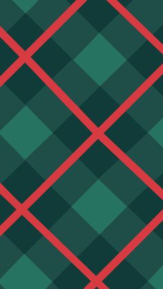 a green and red plaid pattern with diagonal lines