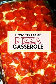 how to make pizza casserole with pepperoni and cheese in the oven or on the stovetop