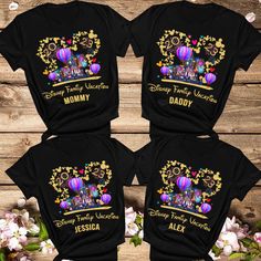 Custom Disney Family Shirt, Disney Family Vacation 2023 Shirts Family Tshirt Matching Shirts, Disney Tribe Shirts, Cousin Disneg Shirts, Cricut Family Disney Shirts, Family Personalized Shirts, Black Pre-shrunk T-shirt For Disney Trips, Black Themed T-shirt For Disney Trips, Black T-shirt With Letter Print For Disney Trips, Disney Family Shirt