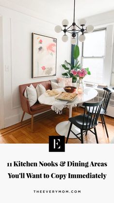 the kitchen nook and dining areas you'll want to copy immediately