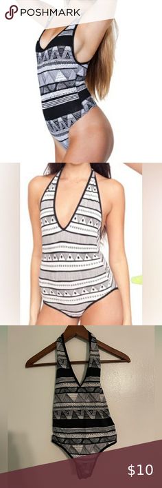 American Apparel Patterned Bodysuit with Open Back Clothing Patterns, Pattern