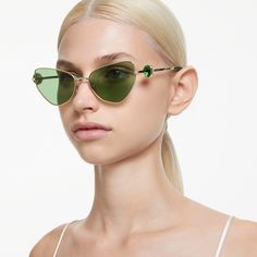 Sunglasses, Cat-eye shape, SK7003EL, Green | Swarovski Swarovski Sunglasses, Armani Glasses, Ralph Lauren Glasses, Persol Glasses, Coach Glasses, Versace Eyewear, Versace Glasses, Green Lenses, Smart Glasses