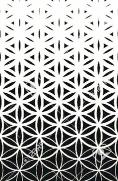 an abstract geometric pattern in black and white stock photo - image 399784