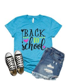 Glitter Back to School Shirt | 1st Day of School Shirt | Bella Canvas T-shirt | Short Sleeve Youth or Adult PLEASE READ BEFORE ORDERING WE CANNOT RUSH ORDERS OR CREATE NEW DESIGNS DURING PEAK SEASON AUG - MAY. IF YOU NEED TO CANCEL PLEASE DO SO WITHIN 24HRS Please read full description before ordering we cannot be responsible for mistakes made by not reading the full description. ORDERING INSTRUCTIONS: 1. Select your Garment Size/Color Each size must be selected separately. Please do NOT leave a Sweet 16 Shirts, Vsco Shirts, Band Mom Shirts, Baseball Tee Shirts, Just Saying, 1st Day Of School, Birthday Tee, Heart Shirt, Running Tops