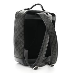 This is an authentic GUCCI GG GG Supreme Monogram Ophidia Backpack in Grey. This bag is crafted of grey and black GG monogram coated canvas with a antique silver GG logo on the front. The bag features an exterior zipper pocket and adjustable coated canvas and nylon shoulder straps. The main zipper opens to a spacious beige interior with zipper and patch pockets. Beige Interior, Gg Monogram, Gg Logo, Patch Pocket, Antique Silver, Zipper Pocket, Monogram, Backpacks, Exterior