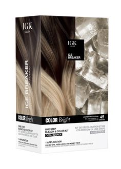 The first ever bleach-and-color kit designed to add bright pops of color to darker hair in a single application. Fully saturate small sections to create on-trend looks. Not intended for full head application. ﻿Not sure what color to chose? Book a Virtual Consultation. FYI: This kit is designed for medium to darker hair not previously lightened with bleach. Be sure to follow usage directions and saturate the hair generously for best results. Results may vary based on each individual's hair and pr Darker Hair, The Beauty Chef, Towel Dry Hair, Lightening Creams, How To Lighten Hair, Cool Blonde, Ice Breaker, How To Clean Makeup Brushes, Color Kit