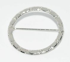 Sterling Silver Beveled Circle Brooch - Shop Thrifty Treasures Silver Hallmarked Brooch, Silver Sterling Silver Brooches, Silver Round Brooches For Anniversary, Sterling Silver Brooch, Silver Circle, Silver Brooch, Business Suit, Petite Women, Pin Brooch