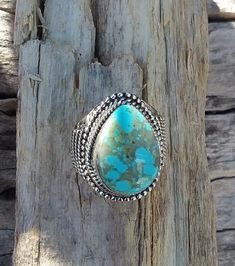 WANTED all over the Universe. Turquoise is recognized Sought After by early KINGS, MOVERS, and SHAKERS! Turquoise is said to be a vessel Imbued with energies associated with Heaven! All My Turquoise is Carefully chosen from around the World. I love the Raw Authentic look and feel of the stone...so I do not over polish the Turquoise! True Bohemian Style...an Original work of Art that you can treasure for a lifetime! Each of My Creations are One of A Kind and are Hand wrought to bring out the best Blue Teardrop Western Style Jewelry, Handmade Southwestern Teardrop Rings, Southwestern Style Turquoise Ring, Nickel-free Blue Turquoise Ring Bohemian Style, Southwestern Turquoise Teardrop Ring, Western Turquoise Jewelry With Patina, Southwestern Silver Turquoise Ring For Jewelry Making, Bohemian Sterling Silver Turquoise Ring Nickel Free, Western Style Nickel Free Turquoise Jewelry