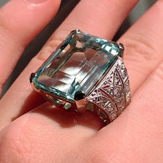 When ordering, please give us your phone number for safer Fedex shipping! RING SIZE: 58 EU 8 1/2 US PLATINUM, WHITE GOLD- Import Hallmarks 1867-1937 Austro-Hungarian Monarchy  WEIGHT: 17.20 grams  STONES: aquamarine diamonds  AQUAMARINE : 22.0 ct. 20mm x 10mm x 16mm  TOTAL DIAMOND WEIGHT: 0.46 ct.  COLOUR: I  CLARITY: Si1-Si2  CONDITION: EXCELLENT  Beautiful, stunning 1930s art deco aquamarine and diamond ring with 18k gold and platinum import hallmarks from 1867 to 1937 Austrian-Hungarian Monar Antique Emerald Ring With Brilliant Cut For Formal Occasions, Luxury Octagon Sapphire Ring For Formal Occasions, Luxury Octagon Sapphire Ring For Formal Events, Formal Octagon Sapphire Ring In Platinum, Gia Certified Art Deco Sapphire Ring For Formal Occasions, Vintage Gia Certified Sapphire Ring For Formal Occasions, Formal Platinum Emerald Ring With Vvs Clarity, Formal Platinum Sapphire Ring With Vvs Clarity, Formal Hallmarked Platinum Emerald Ring