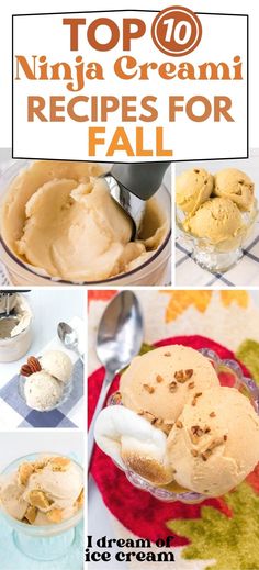 top 10 ninja creami recipes for fall - i'm not sure what to do with the ice cream