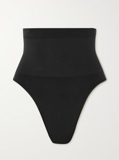 Shop SKIMS Core Control High Waist Thong - Onyx, Explore the latest SKIMS women's collection today on NET A PORTER Her Cut, Net A Porter, Kim Kardashian, Shapewear, Women Collection, Luxury Design, Onyx, Porter, High Waist