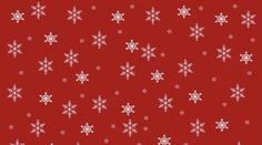 a red background with white snowflakes on it