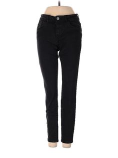 Zara Jeans Size: 4 Black Bottoms - used. No Fabric Content, Dark Wash, Solid, Long, Low Rise | Zara Jeans - Low Rise: Black Bottoms - Size 4 Cheap Fitted Zara Bottoms, Jeans Low, Zara Jeans, Black Bottoms, Zara Black, Womens Bottoms, Low Rise, Jeans Size, Black Jeans