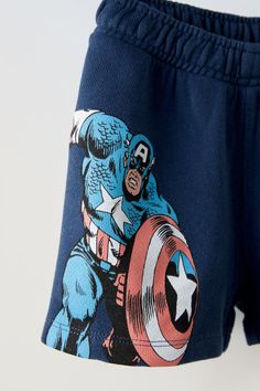 CAPTAIN AMERICA © MARVEL MATCHING SET - White | ZARA United States Blazers Shoes, Zara Boys, Studio Nicholson, Tshirt Skirt, Linen Blazer, Zara United States, Trouser Jeans, Kids Wear, Family Christmas