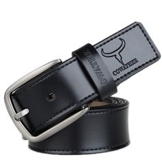 Donnez à votre tenue un style intemporel grâce à cette ceinture casual en cuir pour homme, modèle Konstantine. Confectionnée dans du cuir véritable de grande qualité, elle est équipée d'une boucle ardillon et d'une largeur de 3.6 cm. Quoi de mieux qu'un accessoire durable pour compléter votre look décontracté? Black Metal Pin Buckle Belt, Business Leather Belt Buckles With Metal Pin, Leather Belt Buckles With Metal Pin For Business, Casual Leather Belt, Bar Accessories Decor, Belt For Men, Designer Belts, Belt Purse, Elegant Casual