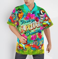 The best hawaiian shirts for men, hawaiian shirt for women and kids are available, designed just for you. Fabric: four-way stretch (95% polyester and 5% spandex) Regular fit Fabric Weight: 120 g/m². Care Instruction: Machine washes cold with similar colors, do not bleach, tumble dry low, do not iron, and do not dry clean. Reliable quality Refreshing and breathable, comfortable material, No DISCOLORATION after long washing. Hight Quality Fabric High quality fabric is soft and comfortable, and its prefect structure supports the fit of the outfit. Unisex & Perfect Gifts This product is crafted from a premium polyester and spandex blend, making it both comfortable and durable. Each panel is individually printed, cut and sewn to ensure a flawless graphic with no imperfections. And high definiti Multicolor Hawaiian Shirt With All Over Print, Multicolor All-over Print Hawaiian Shirt For Beach Season, Green Relaxed Fit Hawaiian Shirt With Graphic Print, Hawaiian Multicolor Top With All Over Print, Hawaiian Multicolor Tops With All Over Print, Green Hawaiian Short Sleeve Shirt With Print, Hawaiian Shirt With Sublimation Print For Vacation, Beach Season Multicolor Camp Shirt With All Over Print, Hawaiian Multicolor Tops With Sublimation Print