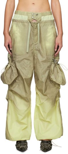 Andersson Bell: Khaki Balloon Cargo Pants | SSENSE Flap Pocket, Cargo Pants, Trousers, Balloons, Vogue, Pants