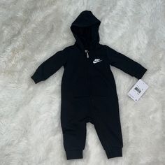 For A Baby Boy Or Girl Size 6 Months. Brand New With Tags. Black Cotton Onesie For Playwear, Casual Black Onesie For Playtime, Baby Nike Outfit, Nike Outfit, Baby Nike, Neutral Baby Clothes, Fun Baby, Baby Boy Or Girl