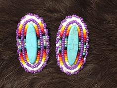 Authentic Beautiful Navajo Handcrafted Pow Wow Fancy Dancer Hand Beaded Earrings  Handcrafted by Navajo Artist R. Sellers Perfect for a Gift❤️ Southwestern Style Beaded Earrings For Festival, Southwestern Multicolor Beaded Earrings, Pow Wow, Hand Beading, Indian Jewelry, Jewelry Earrings Studs, Beaded Earrings, Dancer, Beaded Jewelry