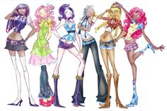 art by junztv Human Mlp, 2000s Art, Bratz Inspired Outfits, Pony Town, Mlp Equestria Girls