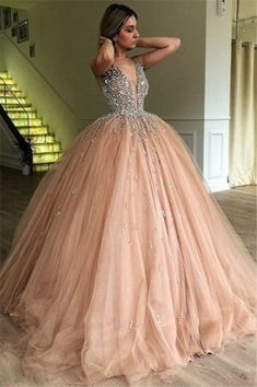 Elegant Evening Dresses Long, Tulle Prom Dresses, Tulle Balls, Dresses Quinceanera, Prom Dresses Sleeveless, Quinceanera Dress, Tulle Ball Gown, Gown Prom, Ball Gowns Prom