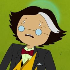 an animated image of a man in a tuxedo