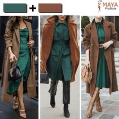 Emerald Green Shirt Outfit, Green And Brown Outfit, Deep Autumn Palette, Colored Pants Outfits, Chic Capsule Wardrobe, Deep Autumn Color Palette, Blazer Outfits Casual, Pullovers Outfit