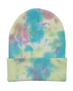 Vibe Tie Dye Knit Beanie Cap – Farm Brand USA Cotton Beanie Hat With Sweatband, Cotton Beanie With Sweatband, Cotton Beanie With Cotton Sweatband, Adjustable Acrylic Beanie For Outdoor, Winter Cotton Beanie, One Size, Multicolor Beanie For Outdoor, Warm Cotton Beanie, One Size, Trendy Multicolor Winter Beanie, Warm Cotton Beanie One Size Fits Most