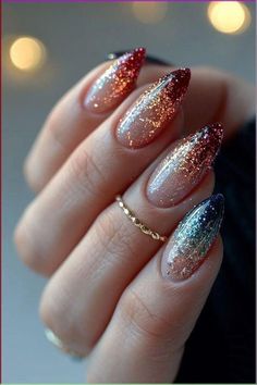 Glitter Nail Art Sparkle, Dark Color Nail Ideas, Nails Sparkle Glitter, Fall Nails Glitter, Trendy Glitter Nails, Fall Nail Art Ideas, Sparkling Nails, Nail Art Noel, Glitter Polish