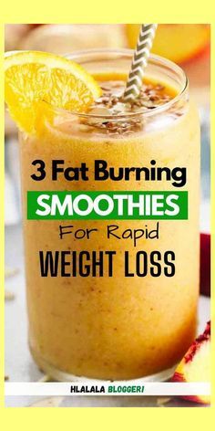 3 Fat Burning Smoothies For Rapid Weight Loss : #greensmoothie #smoothies Natural Detox Drinks, Smoothie Diet Plans, Healthy Smoothie, Detox Smoothie, Fat Fast, Smoothie Diet