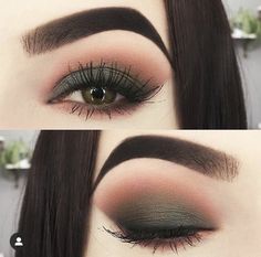 Make Up Diy, Makeup Looks For Green Eyes, Nails Green, Eye Makeup Steps, Makeup Tutorial Video, Beautiful Eye Makeup, Makijaż Smokey Eye, Simple Eye Makeup, Makeup Tricks