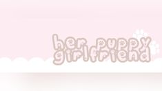 the word happy birthday written in white on a pink background with paw prints and clouds