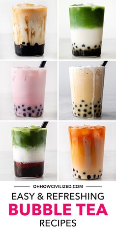 the bubble tea recipe is easy and delicious