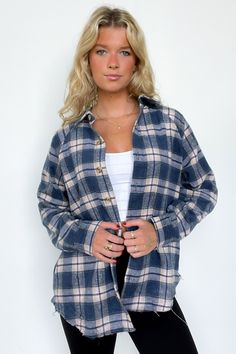 Details: Get ready to flannel it up with our Keep It Cozy Oversized Button Down Plaid Flannel Top. This collared shirt features a trendy, oversized fit and classic button-down design. - Long sleeves - Plaid - Relaxed fit Content: 100% polyester Size + Fit: Model is 5'9" - wearing a Small - Measurements from a size Small are approx - Full length: 29" - Chest: 44" - Waist: 44" - Sleeves: 24" Brand: Blu Pepper Flannel Tops, Long Sleeve Plaid, Crop Top Blouse, Collared Shirt, Skirt Leggings, Women Clothing Boutique, Clothing Boutique, Plaid Flannel, Dresses With Leggings