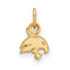 If You Are A Fan Of Texas State University And The Bobcats Then You Need To Show Your School Spirit With This Texas State University Pendant. We Are A Certified Retailer And This Authentic Item Is Officially Licensed. It Is Crafted From 10k Yellow Gold And Crafted In The Usa. This Item Has An Approx. Length Of 15mm And Width Of 8mm. Texas State Bobcats, Texas State University, Medical Jewelry, Sports Jewelry, Tiny Charm, School Jewelry, Bow Jewelry, Texas State, Childrens Jewelry