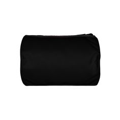 a black cosmetic bag on a white background