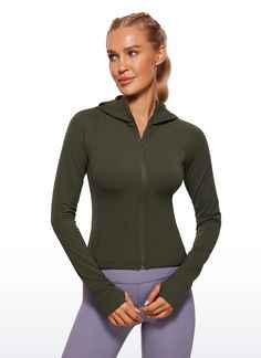 Butterluxe collection features super soft and stretchy high-quality fabric. This full zip-up hooded jacket with thumbholes, zip pockets and underarm gussets, which keeps you warm and comfy. Ideal for low-impact activities or daily wearing. Feature & Fitting: 
 Butterluxe collection 
 Designed for low-impact workouts or daily wear 
 Slim fit, waist length 
 Full zip, side zip pockets 
 Thumb holes, underarm gussets 
 Fabric: 
 Extremely Soft, luxurious comfort and lightweight 
 Ultra stretchy Winter Workout Activewear With Zipper Closure, Outdoor Long Sleeve Activewear With Zipper Closure, Hooded Athleisure Activewear With Zipper Closure, Athleisure Hooded Jacket With Zipper Closure, Fall Workout Hoodie With Zipper Closure, Zippered Hoodie For Workouts, Stretch Hoodie With Zipper Closure, Long Sleeve Hoodie With Zipper For Workout, Zipper Closure Long Sleeve Hoodie For Workout